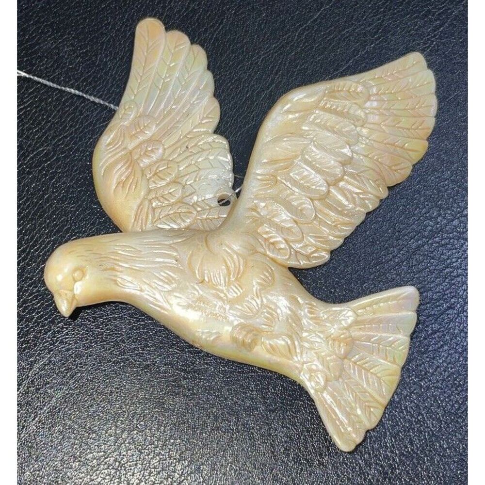Vintage✨White Beige Dove‎ Christmas Ornament